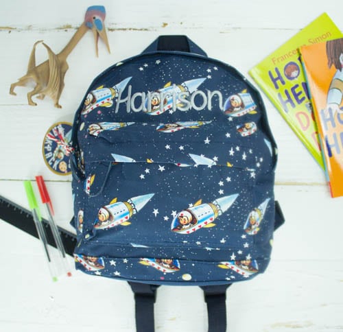 personalised baby boy backpack