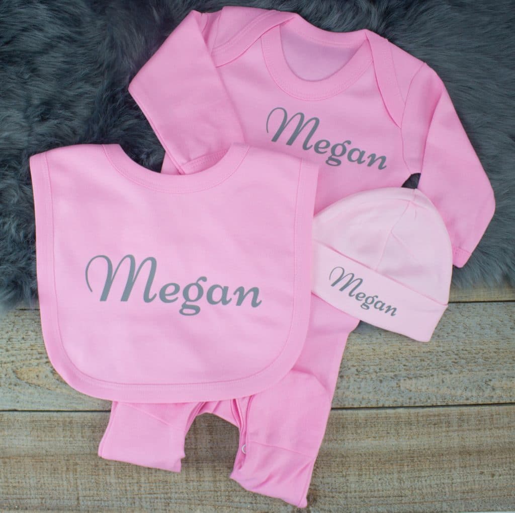 baby girl clothes personalised