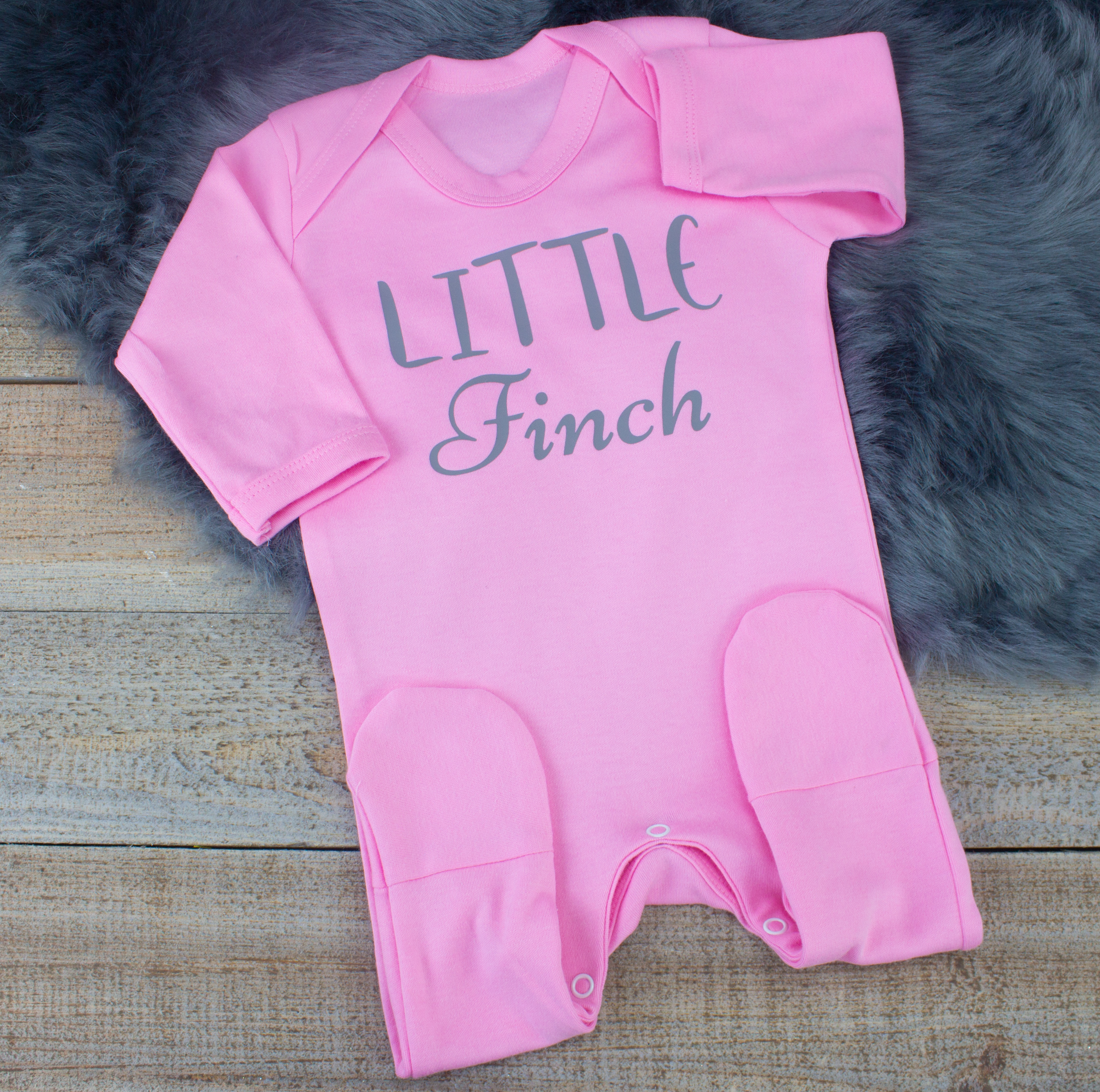 Personalised Pink Baby Shower Sleepsuit  Heavensent Baby Gifts