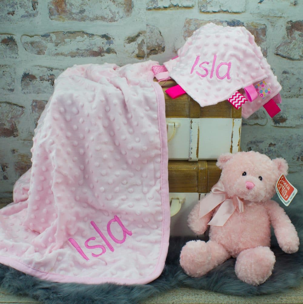 Personalised Pink Baby Girl Gift Set | Heavensent Baby Gifts