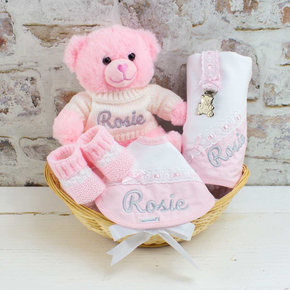 Personalised Pink \u0026#39;Sweet Baby\u0026#39; Gift Hamper - Heavensent Baby Gifts