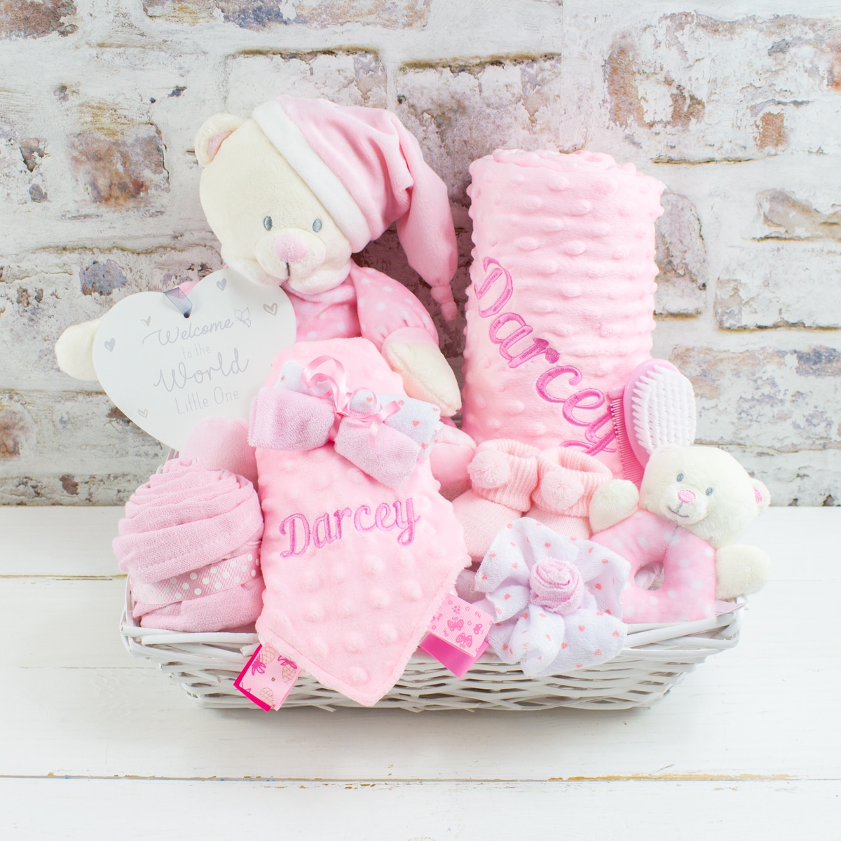 Personalised New Baby Girl Ultimate Gift Hamper | Heavensent Baby Gifts