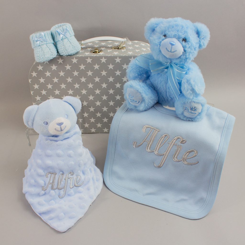 Personalised Baby Boy 'Homecoming' Gift Set - Heavensent Baby Gifts